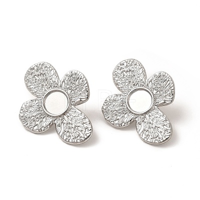 Non-Tarnish 304 Stainless Steel Stud Earrings Findings LS-EJEW-I281-43P-1