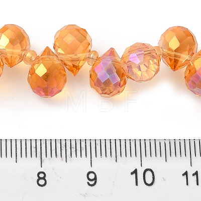 Electroplate Glass Beads Strands EGLA-D030-17M-1