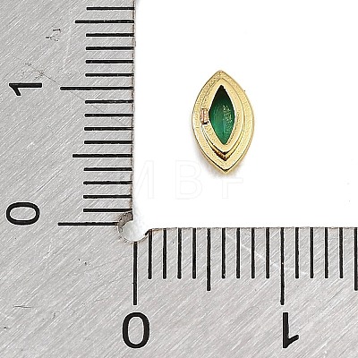 Brass Pave Cubic Zirconia Cabochons CU-CBA30E8-02G-03-1