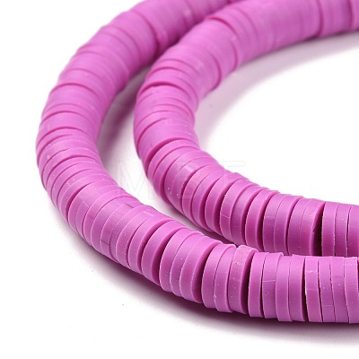 Handmade Polymer Clay Beads Strands CLAY-R089-6mm-Q112-1