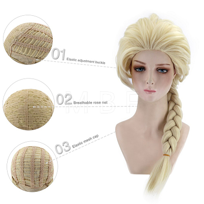 Princess Long Blonde Cosplay Party Wigs OHAR-I015-12-1