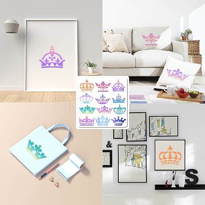 PET Plastic Hollow Out Drawing Painting Stencils Templates DIY-WH0244-290-1