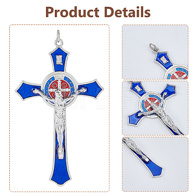 Zinc Alloy Enamel Big Pendants FIND-WH0367-706C-1