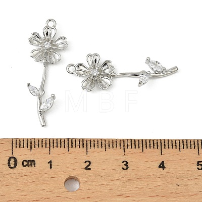 Brass Micro Pave Cubic Zirconia Pendants LS-KK-C107-09B-P-1