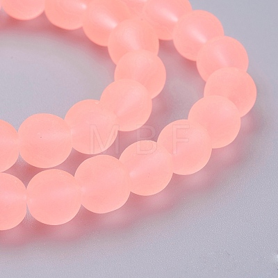 Transparent Glass Bead Strands X-GLAA-S031-8mm-28-1