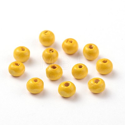 Dyed Natural Wood Beads WOOD-Q006-20mm-03-LF-1