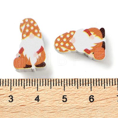 Printed Wood Beads WOOD-Z002-01G-1