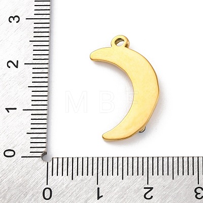 304 Stainless Steel Rhinestone Pendants STAS-M110-22G-1