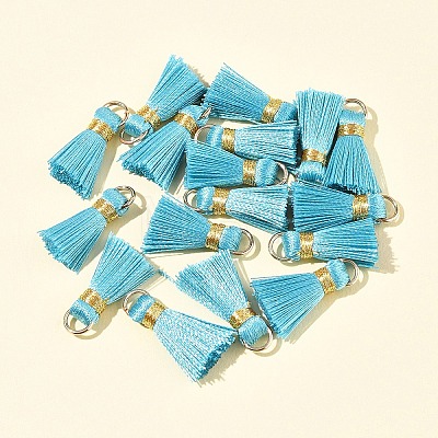 20Pcs Handmade Polycotton(Polyester Cotton) Tassel Decorations FIND-FS0003-27B-1