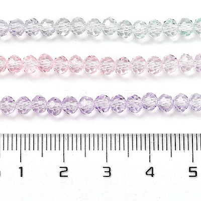 Transparent Painted Glass Beads Strands X1-DGLA-A034-T4mm-A23-1