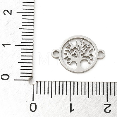 201 Stainless Steel Laser Cut Connector Charms STAS-R133-02P-07-1