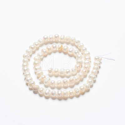 Natural Cultured Freshwater Pearl Beads Strands PEAR-L001-F-08-1