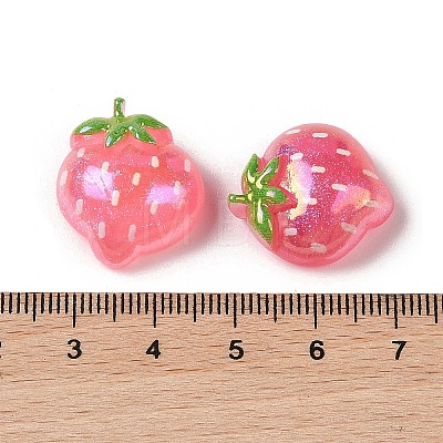 Glitter Plated Resin Cabochons RESI-H163-11C-1