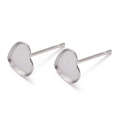 Non-Tarnish 304 Stainless Steel Stud Earring Settings STAS-J032-13-1