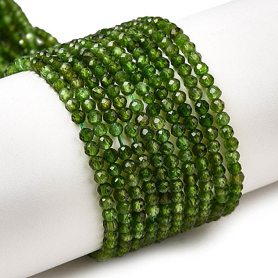 Natural Green Diopside Beads Strands G-NH0046-A01-01-1