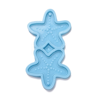 Starfish Shape Pendant Silicone Molds DIY-M034-08-1