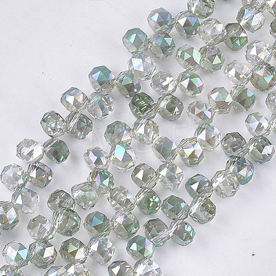 Electroplate Glass Beads Strands EGLA-S179-04A-C03-1