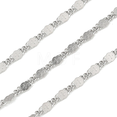 304 Stainless Steel Twisted Figaro Chains CHS-G052-01P-1