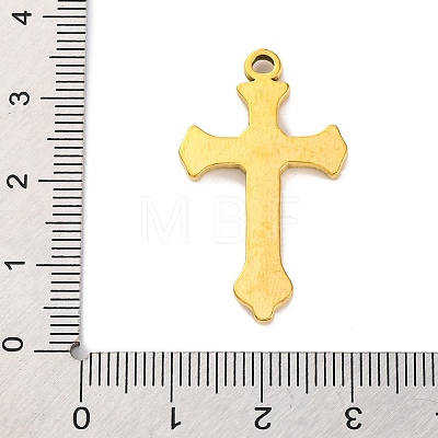 201 Stainless Steel Pendants STAS-Q015-02G-1