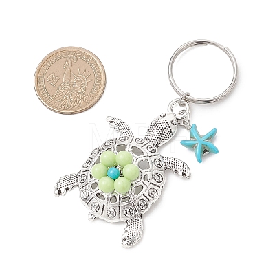 Tortoise Alloy & Acrylic Keychains KEYC-JKC01452-1