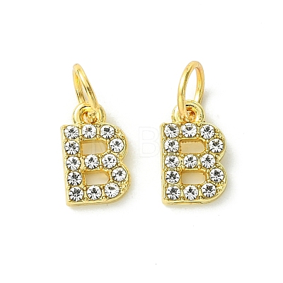 Rack Plating Alloy Rhinestone Pendants PALLOY-S187-01B-1