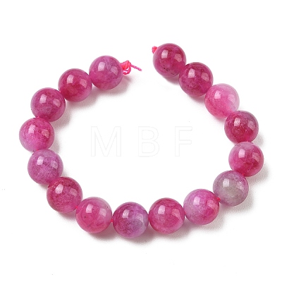 Dyed Natural Malaysia Jade Beads Strands G-G021-01D-12-1