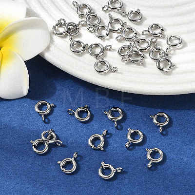 SHEGRACE Brass Spring Ring Clasps XGRPCN197-018P-1