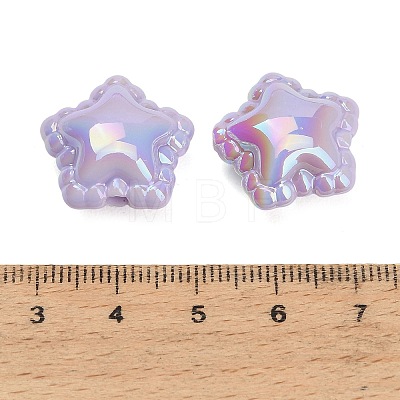 Plating Opaque Acrylic Beads AC-CBA0766-01A-1