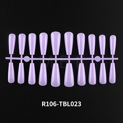 Solid Color Plastic Seamless Toe False Nail MRMJ-R106-TBL023-1