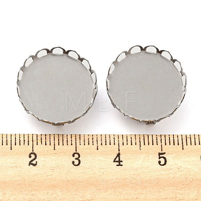 304 Stainless Steel Brooch Base Settings FIND-D035-03C-P-1