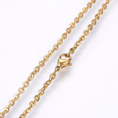 304 Stainless Steel Cable Chains Necklaces NJEW-F226-04G-05-1