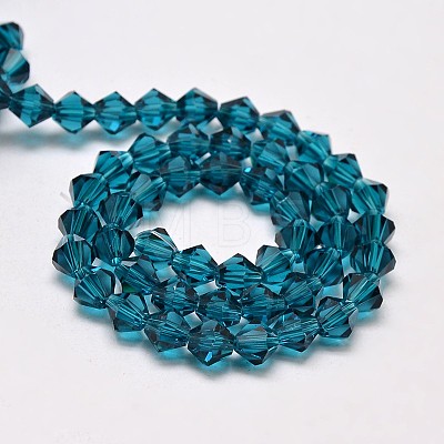 Imitate Austrian Crystal Bicone Glass Beads Strands X1-GLAA-F029-4x4mm-01-1