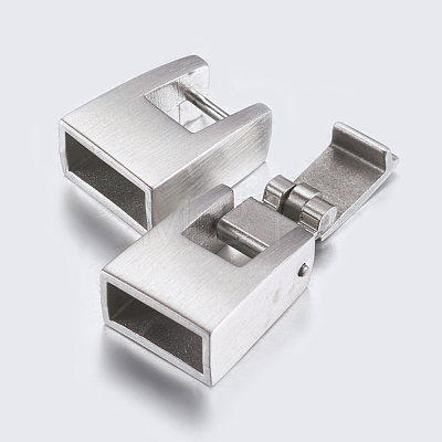 304 Stainless Steel Snap Lock Clasps STAS-P180-22P-1