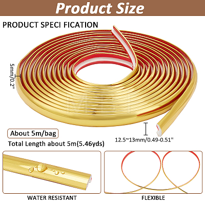 Plastic Edging Band AJEW-WH0419-77B-1