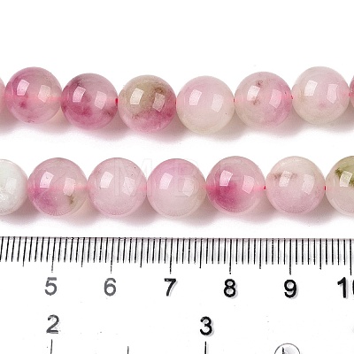 Dyed Natural White Jade Beads Strands G-T138-10mm-210-1-1