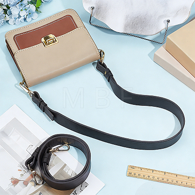 2Pcs 2 Colors PU Leather Bag Handles DIY-CL0002-68-1
