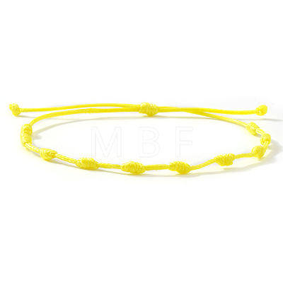 Adjustable Polyester Cord Braided Bracelets for Friendship Couple UP1845-7-1