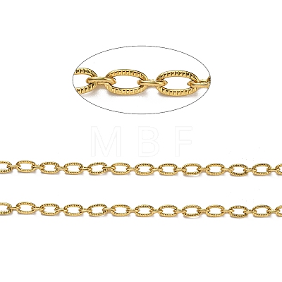 304 Stainless Steel Oval Link Chains CHS-C009-03G-1