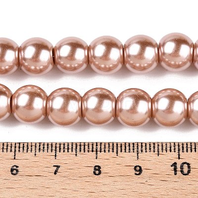 Baking Painted Glass Pearl Round Bead Strands X-HY-Q003-10mm-11-1