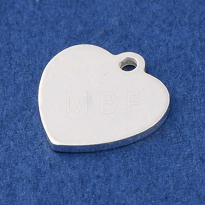 925 Sterling Silver Blank Heart Charms STER-F057-03S-03-1