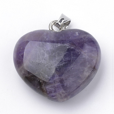 Natural Amethyst Pendants X-G-S219-18D-1