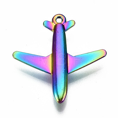 Rainbow Color Alloy Pendants PALLOY-S180-025-RS-1