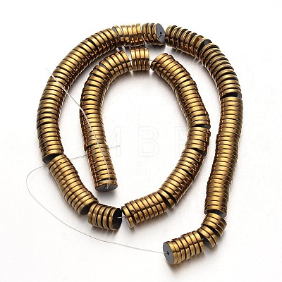 Electroplate Non-magnetic Synthetic Hematite Beads Strands G-F300-17B-03-1