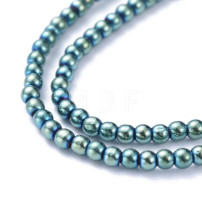 Electroplate Glass Beads Strands EGLA-K014-A-FP06-1