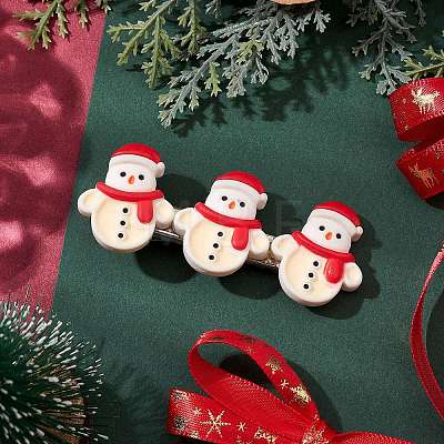 Christmas Theme Resin Alligator Hair Clips PHAR-JH00112-1