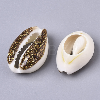 Natural Cowrie Shell Beads SSHEL-N034-36B-1