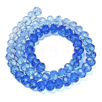 Transparent Painted Glass Beads Strands X1-DGLA-A034-T8mm-A01-1
