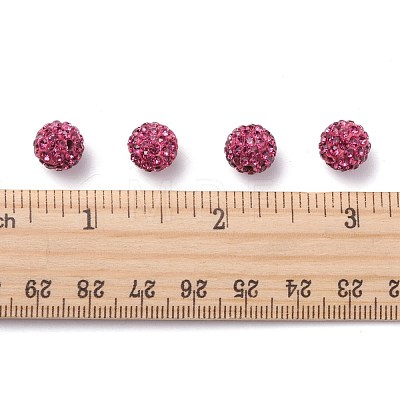 Pave Disco Ball Beads X-RB-A130-10mm-16-1