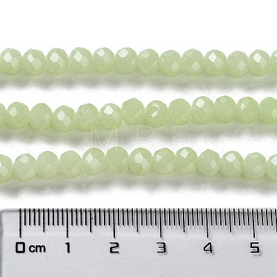 Baking Paint Imitation Jade Glass Bead Strands LS-DGLA-A034-J8MM-A21-1