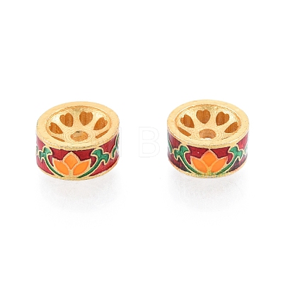 Alloy Enamel Beads PALLOY-P285-02B-02-1